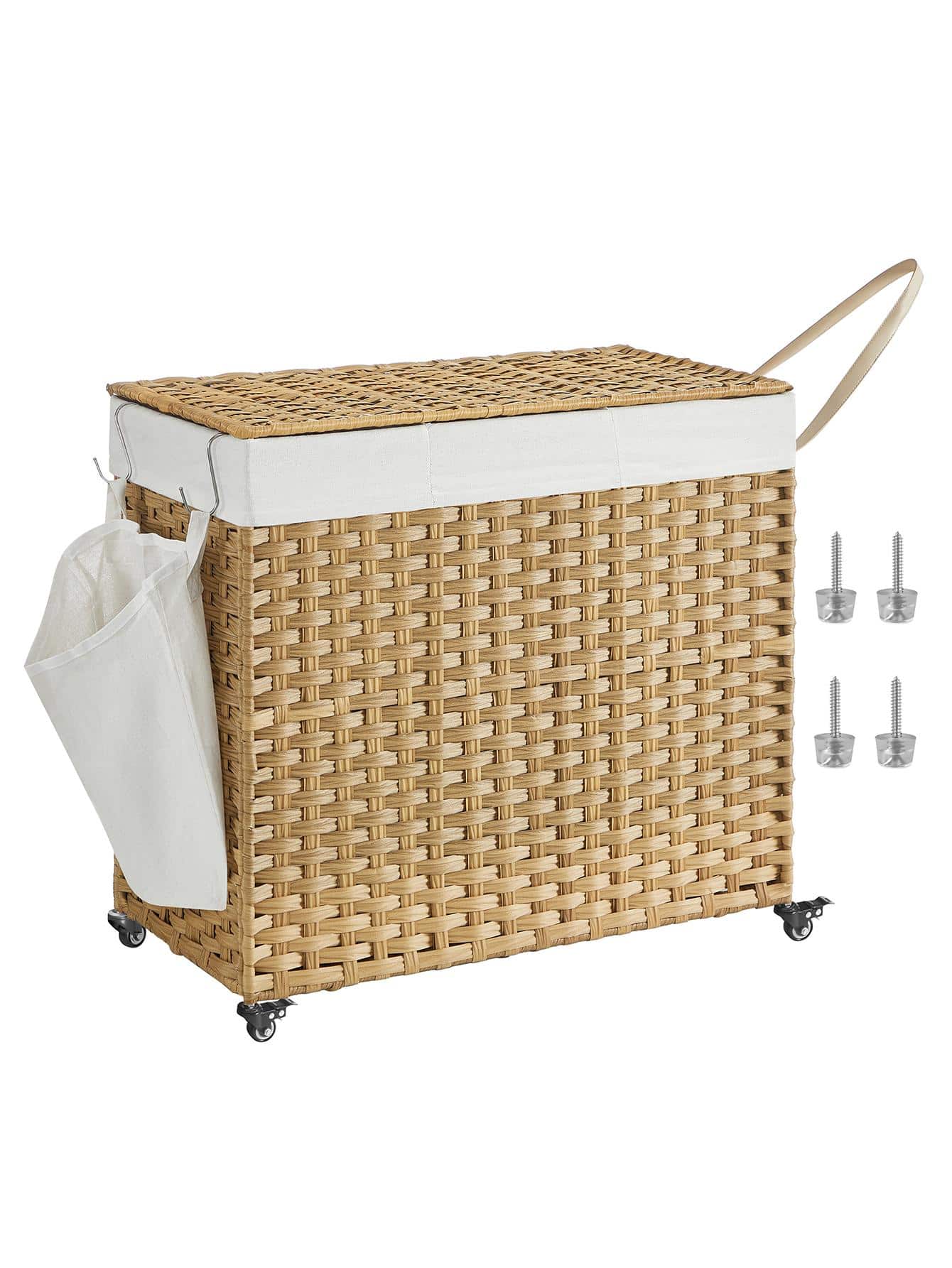 Laundry Hamper With Lid, 42.3  - đánh giá và giá Rattan Plant Basket