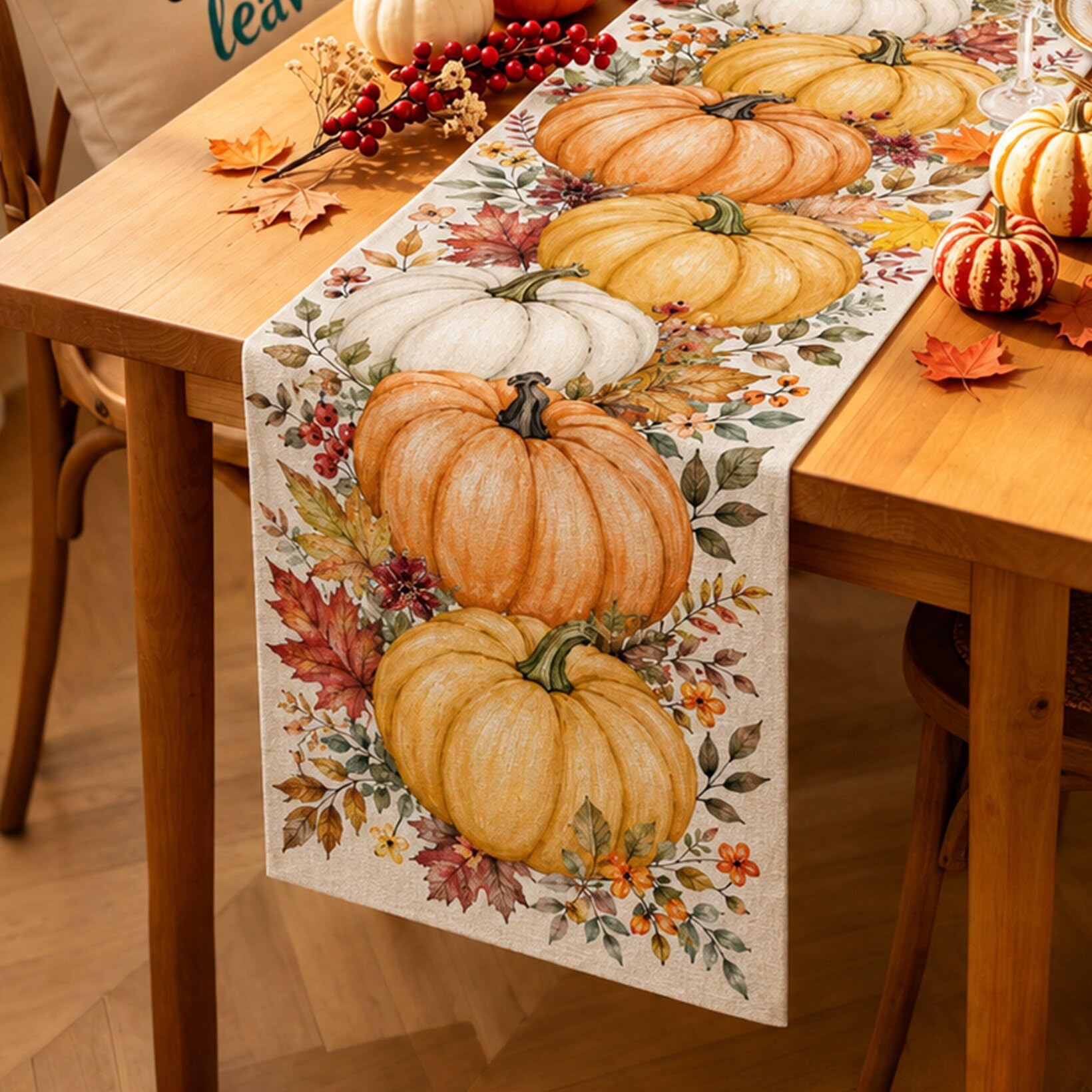 Halloween Table Runner Vintage - đánh giá và giá Linen Table Runner