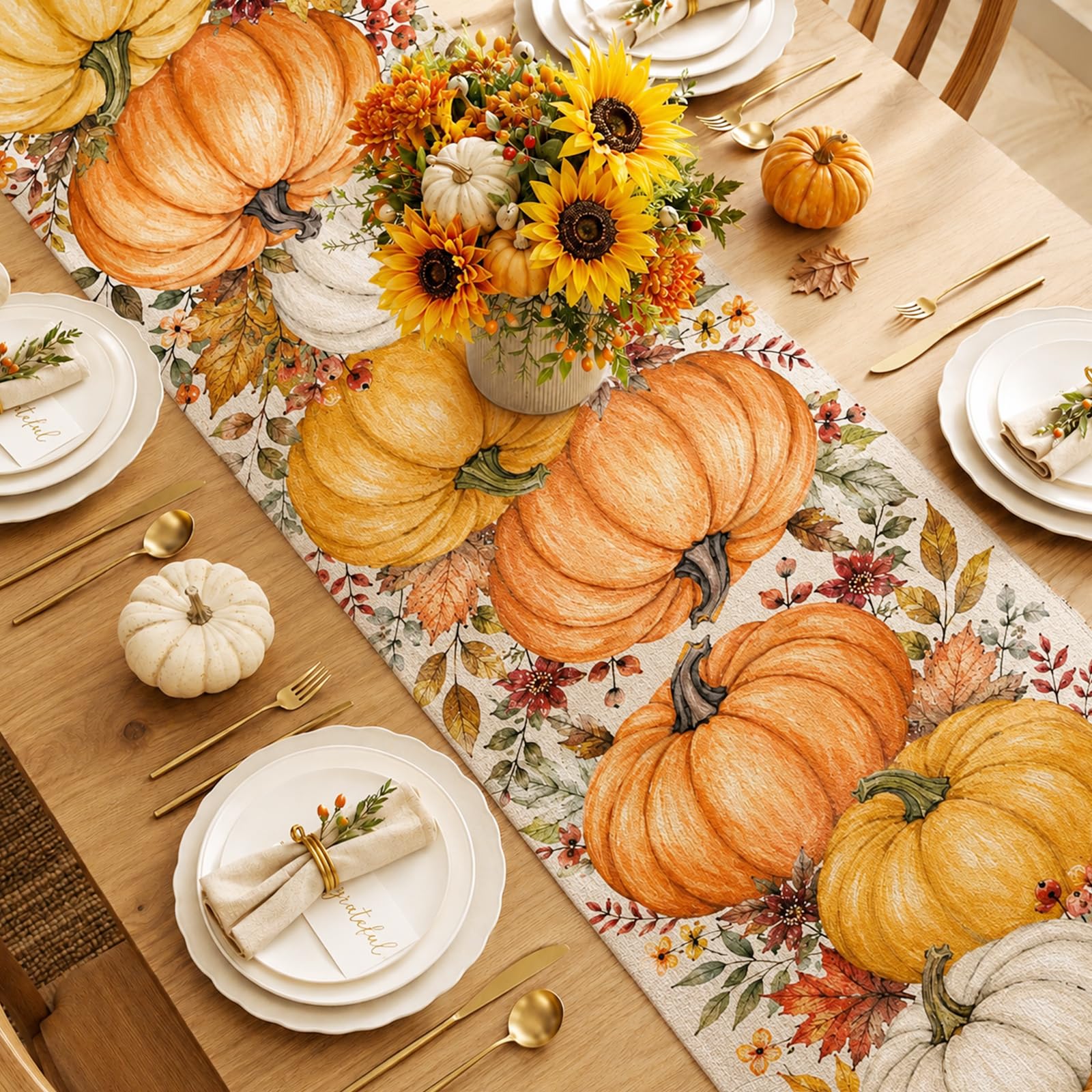 Halloween Table Runner Vintage - đánh giá và giá Linen Table Runner
