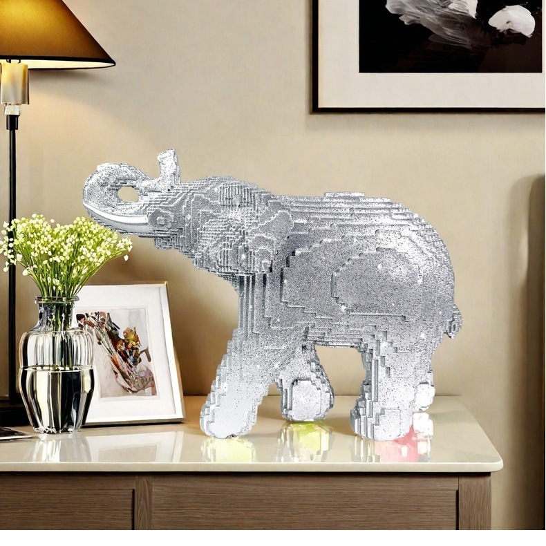 Resin Elephant Statue Realisti - đánh giá và giá Home Decor Theme