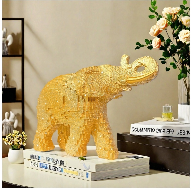 Resin Elephant Statue Realisti - đánh giá và giá Home Decor Theme