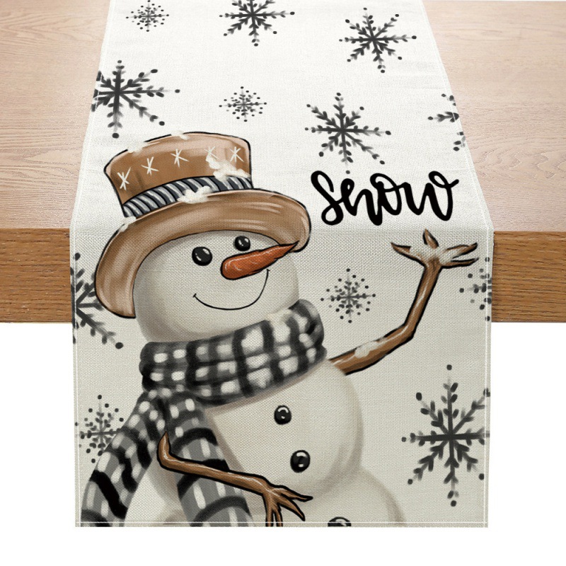 Christmas Table Runner New Xma - đánh giá và giá Linen Table Runner
