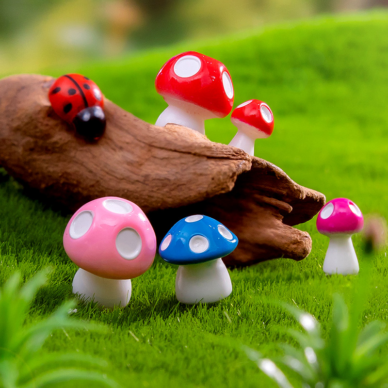 20pcs Mini Mushroom Resin Figu - đánh giá và giá Home Decor Za