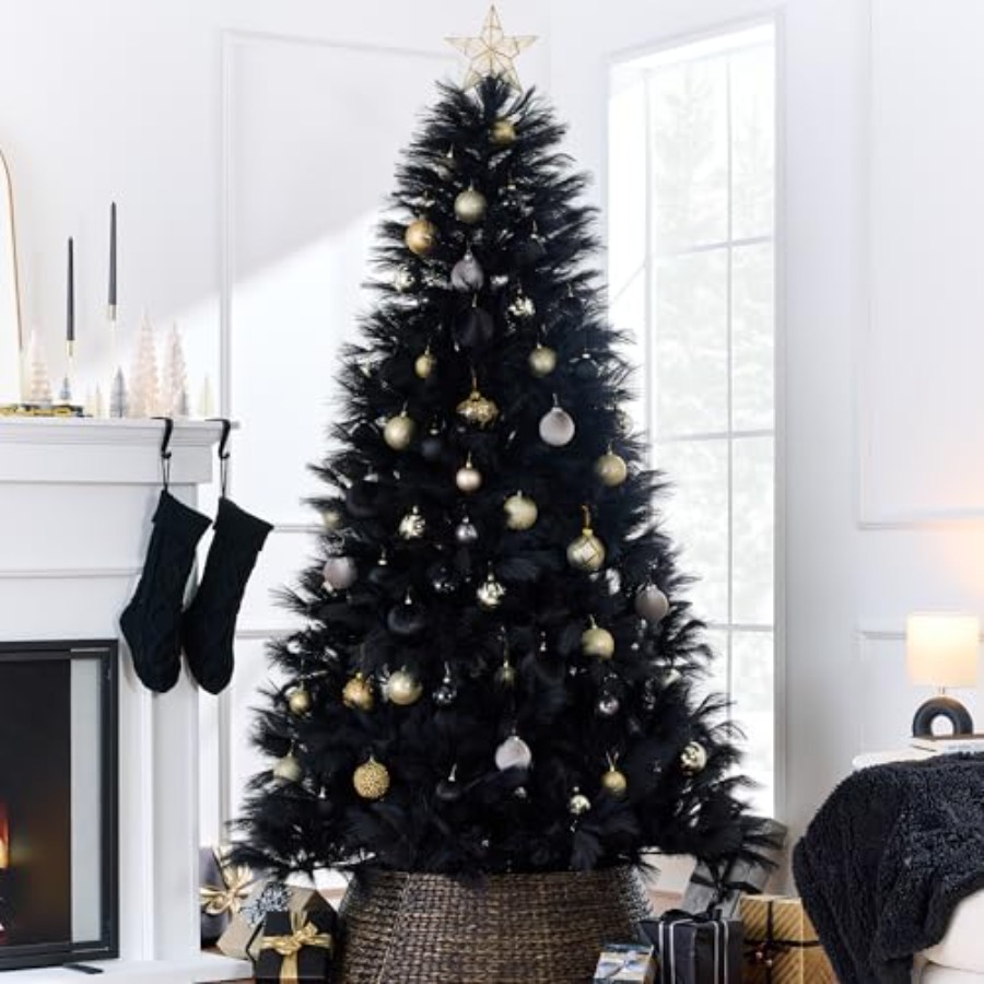 Christmas tree decor: artifici - đánh giá và giá Pampas Grass Decor