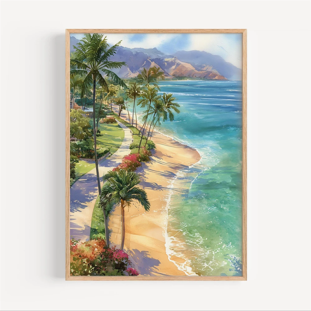Lombok Watercolor Canvas Paint - đánh giá và giá Home Decor Indonesia