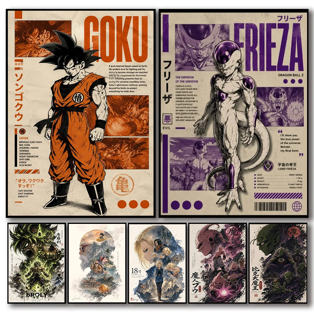 Dragon Ball Goku Frieza Anime  - đánh giá và giá Home Decor Magazine